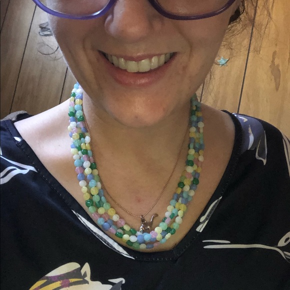 Vintage Beaded Layered Necklace - Picture 13 of 17